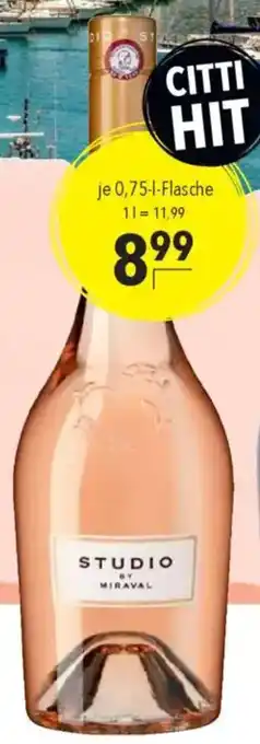 CITTI Markt Pitt & Perrin Studio by Miraval Rosé IGP Angebot