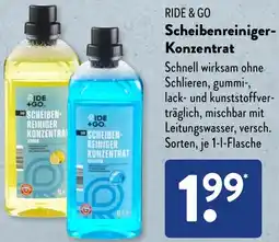 Aldi Süd RIDE & GO Scheibenreiniger Konzentrat Angebot