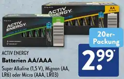 Aldi Süd ACTIV ENERGY Batterien AA/AAA Angebot