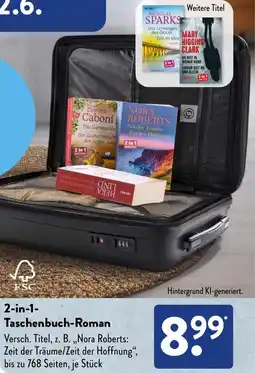 Aldi Süd 2in1 Taschenbuch-Roman Angebot