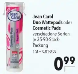 CITTI Markt Jean Carol Duo Wattepads oder Cosmetic Pads Angebot