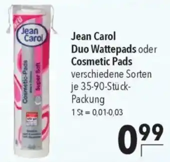 CITTI Markt Jean Carol Duo Wattepads oder Cosmetic Pads Angebot