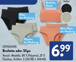 Aldi Süd UP2FASHION Bralette oder Slips Angebot