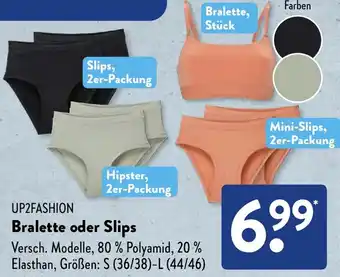 Aldi Süd UP2FASHION Bralette oder Slips Angebot