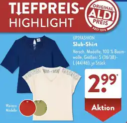 Aldi Süd UP2FASHION Slub-Shirt Angebot