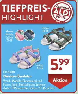 Aldi Süd LILY & DAN Outdoor-Sandalen Angebot