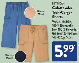 Aldi Süd LILY & DAN Culotte oder Tech-Cargo Shorts Angebot