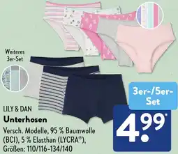 Aldi Süd LILY & DAN Unterhosen Angebot