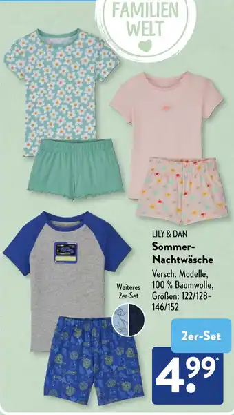 Aldi Süd LILY & DAN Sommer Nachtwäsche Angebot