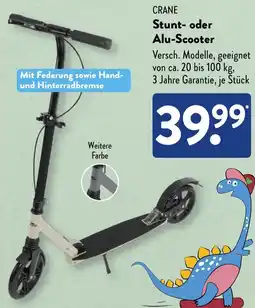 Aldi Süd CRANE Stunt- oder Alu-Scooter Angebot