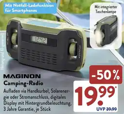 Aldi Süd MAGINON Camping-Radio Angebot