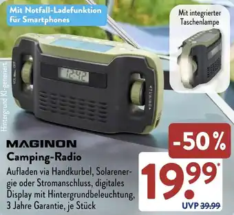 Aldi Süd MAGINON Camping-Radio Angebot