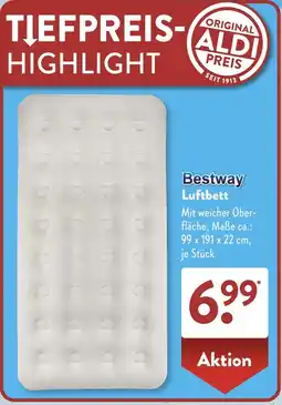 Aldi Süd Bestway Luftbett Angebot