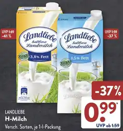 Aldi Süd LANDLIEBE H-Milch Angebot