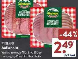 Aldi Süd WIESBAUER Aufschnitt Angebot