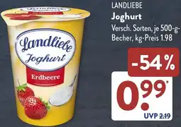 Aldi Süd LANDLIEBE Joghurt Angebot