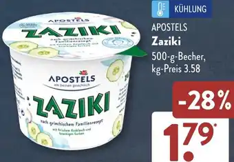 Aldi Süd APOSTELS Zaziki Angebot
