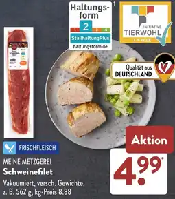 Aldi Süd MEINE METZGEREI Schweinefilet Angebot