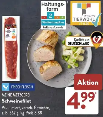 Aldi Süd MEINE METZGEREI Schweinefilet Angebot