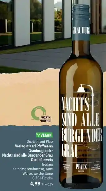 CITTI Markt Weingut Karl Pfaffmann Grauburgunder Nachts sind alle Burgunder Grau Qualitätswein Angebot