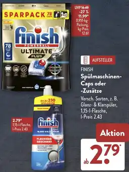 Aldi Süd FINISH Spülmaschinen Caps oder Zusätze Angebot