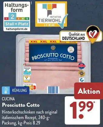 Aldi Süd CUCINA Prosciutto Cotto Angebot