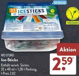 Aldi Süd RIO D'ORO Ice-Sticks Angebot