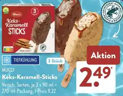 Aldi Süd MUCCI Keks-Karamell-Sticks Angebot
