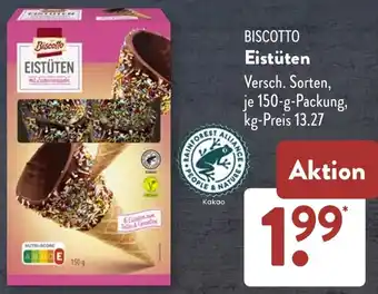 Aldi Süd BISCOTTO Eistüten Angebot