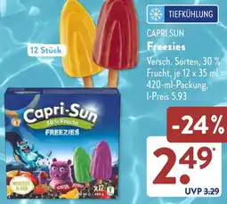 Aldi Süd CAPRI SUN Freezies Angebot