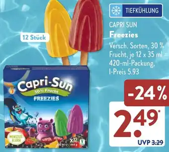 Aldi Süd CAPRI SUN Freezies Angebot