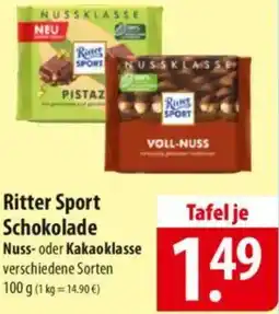 Famila Nord Ost Ritter Sport Schokolade Angebot