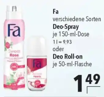 CITTI Markt Fa Deo-Spray oder Deo Roll-on Angebot