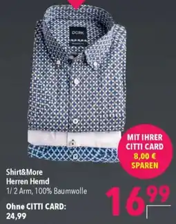 CITTI Markt Shirt&More Herren Hemd Angebot