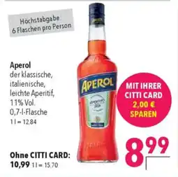 CITTI Markt Aperol Angebot