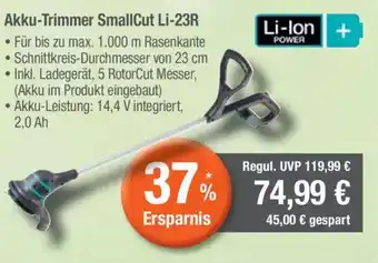 CITTI Markt Gardena Akku-Trimmer SmallCut Li-23R Angebot
