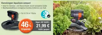 CITTI Markt Gardena Viereckregner AquaZoom compact Angebot