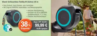 CITTI Markt Gardena Wand-Schlauchbox RollUp M (türkis) 20 m Angebot