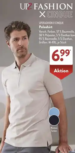 Aldi Süd UP2FASHION X CINQUE Poloshirt Angebot