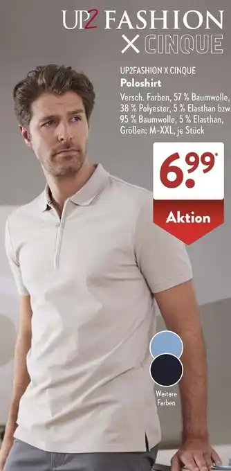Aldi Süd UP2FASHION X CINQUE Poloshirt Angebot