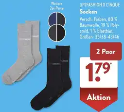 Aldi Süd UP2FASHION X CINQUE Socken Angebot