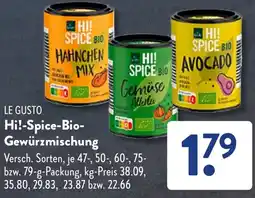 Aldi Süd LE GUSTO Hi!-Spice-Bio Gewürzmischung Angebot