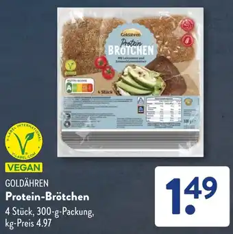 Aldi Süd GOLDÄHREN Protein-Brötchen Angebot