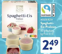 Aldi Süd FAIRTRADE Spaghetti Eis-Pralinen Angebot