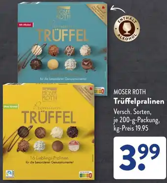Aldi Süd MOSER ROTH Trüffelpralinen Angebot