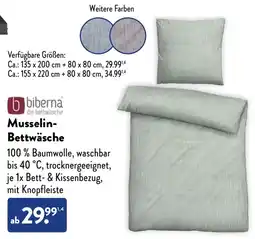 Aldi Süd Biberna Musselin Bettwäsche Angebot