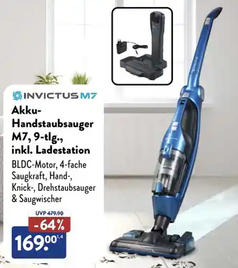Aldi Süd INVICTUS Akku Handstaubsauger M7, 9-tlg., inkl. Ladestation Angebot