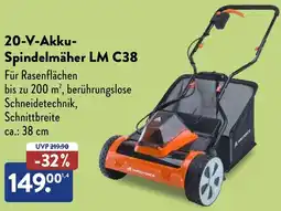 Aldi Süd YARD FORCE 20-V-Akku Spindelmäher LM C38 Angebot