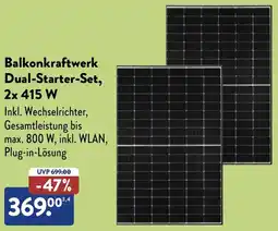Aldi Süd YARD FORCE Balkonkraftwerk Dual-Starter-Set, 2x 415 W Angebot