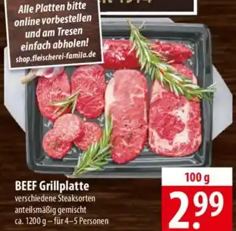 Famila Nord Ost BEEF Grillplatte Angebot